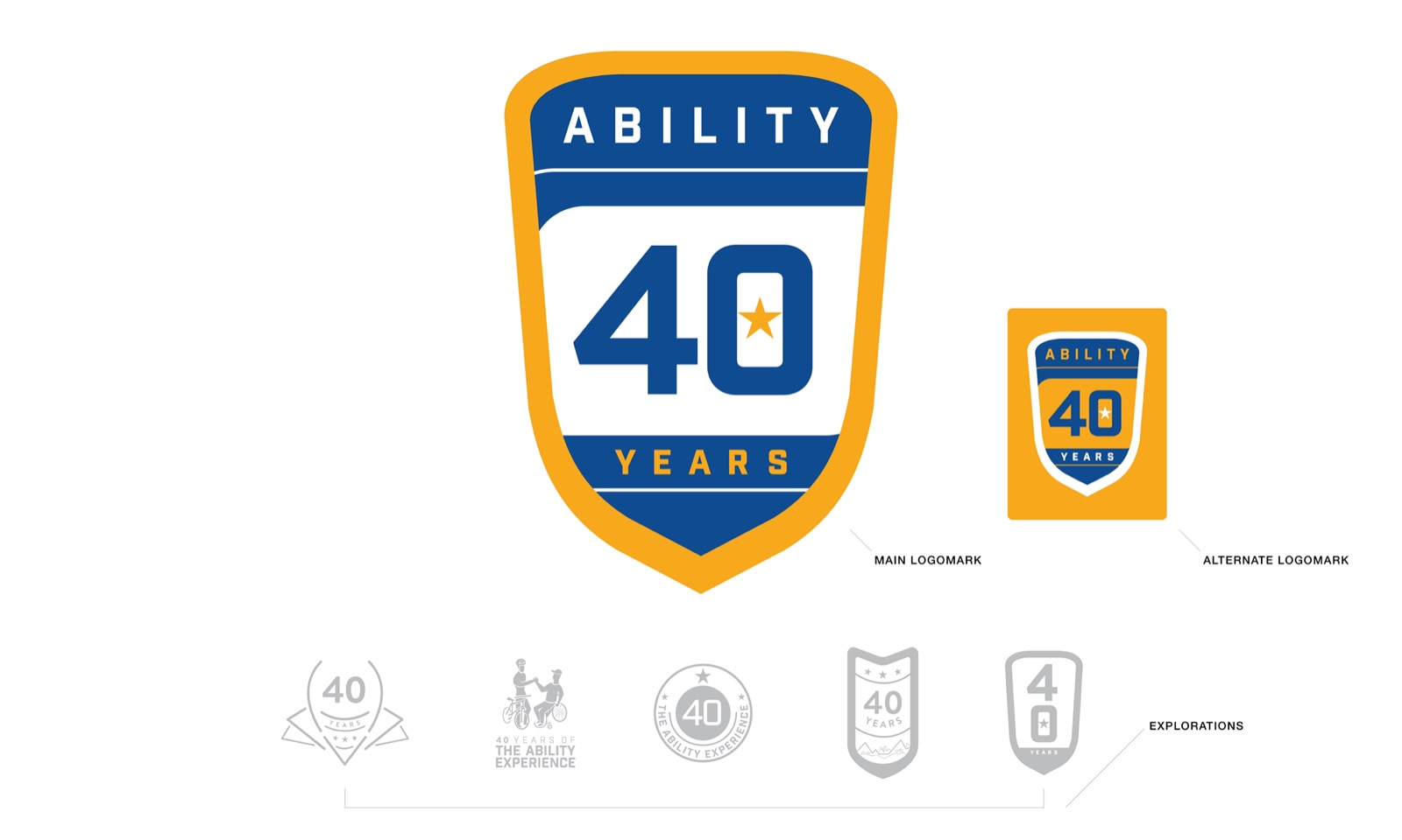 The Ability Experience 40th anniversary logo