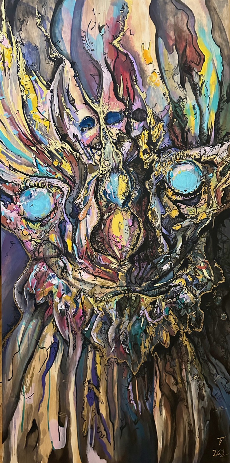 Colorful creature painting